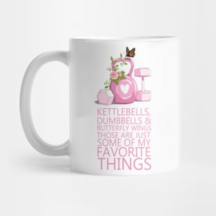 Dumbbells and Butterflies Mug